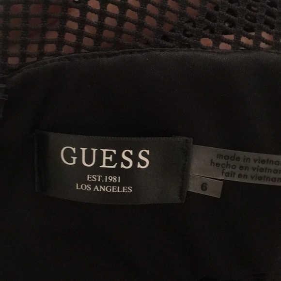 Black Guess cutout midi cocktail dress - Picture 5 of 6